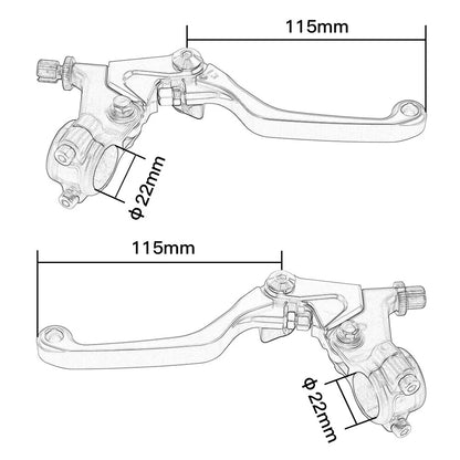 Brake Clutch Lever Perch Set for Honda ATC110 ATC125M (1979–1987)