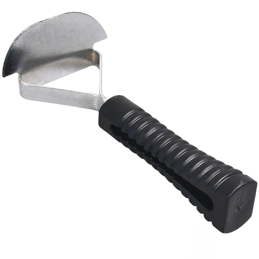 Black Steel Tire Repair Scraper with Heat Treated Blade for Durability
