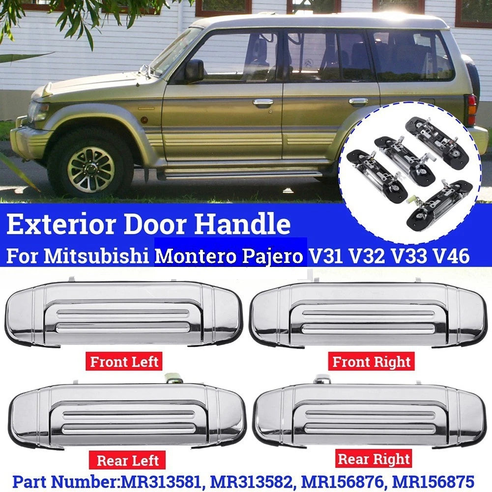 Outer Door Handle for Mitsubishi Pajero (Plastic Chrome)