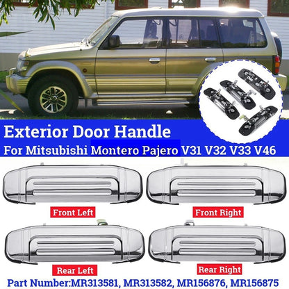 Outer Door Handle for Mitsubishi Pajero (Plastic Chrome)