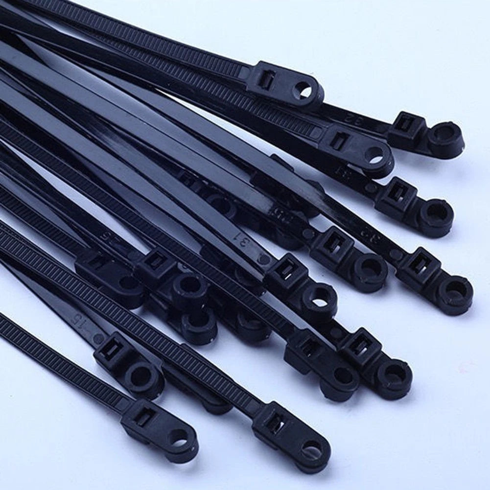 100 Pack Nylon Cable Ties 4x100mm for Wire Fastening