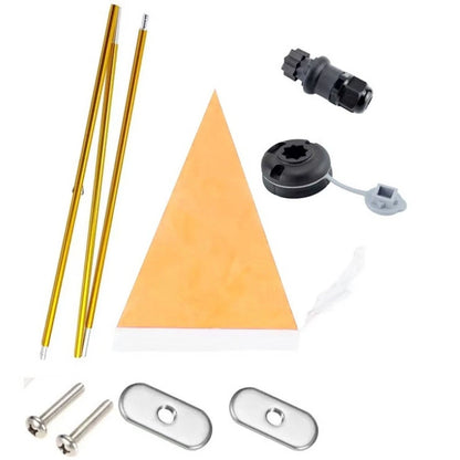 47 Inch Lightweight Aluminum Flag Pole for Kayaking Safety