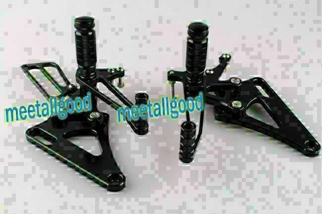 Aluminum Rearset Footpegs Kit for Honda CB400 VTEC (1999–2007) Black GP Shift