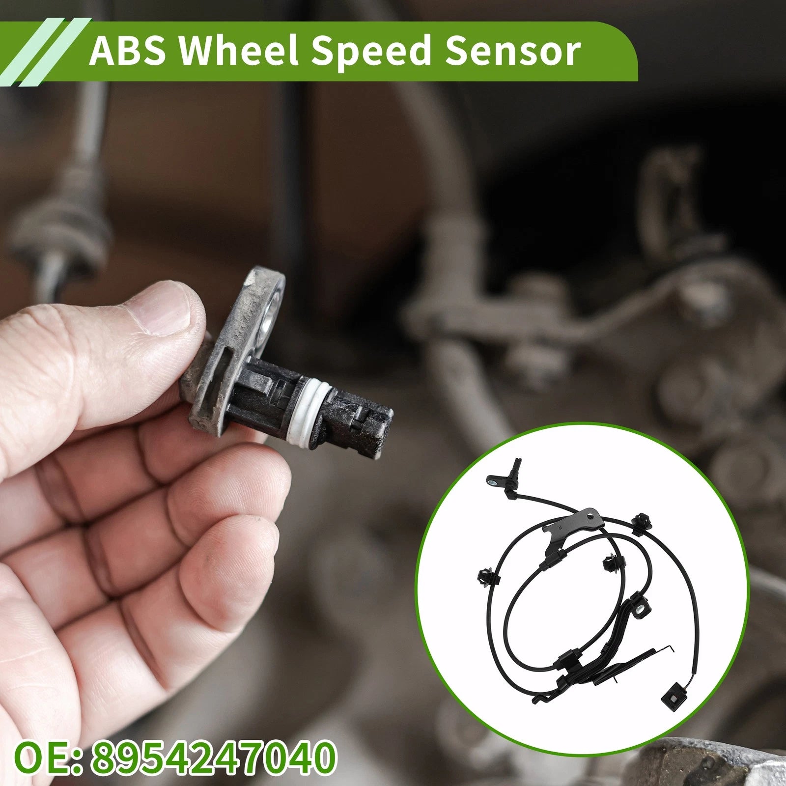 ABS Wheel Speed Sensor Front Right Replacement for Toyota Prius (2010–2015)