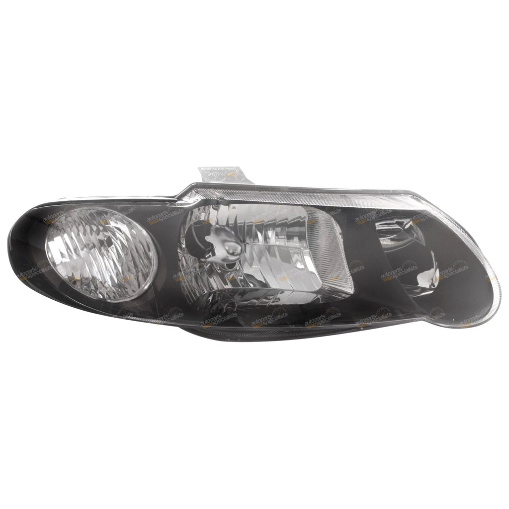 Black Headlights Pair Set LH+RH for Holden Commodore VX VU (2000–2002)