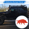 Reflective Bumper Decal for Wild Boar (Personalized)
