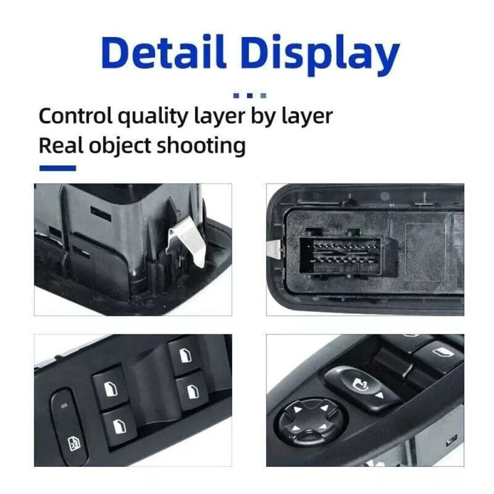 Electric Master Window Control Switch for Peugeot 208 (2008–2018) 96749624ZD
