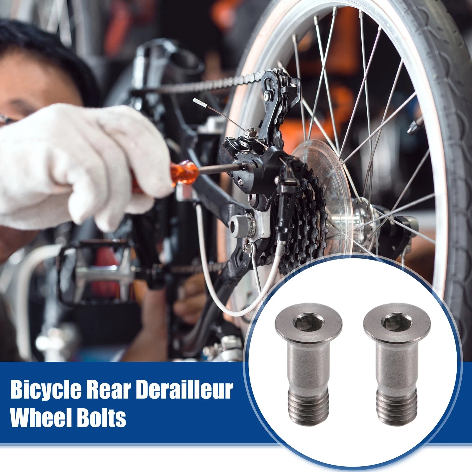 Rear Derailleur Wheel Bolts Set for M5x14.2mm Bikes (Universal)