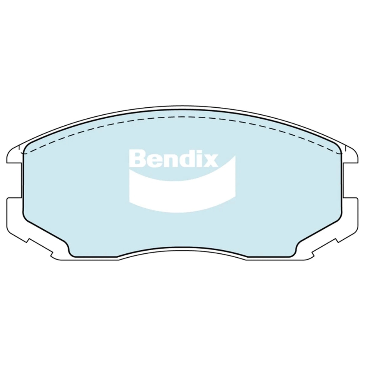 Set of 4 Bendix GCT Front Disc Brake Pads for Mitsubishi Mirage CE (1996–2003)