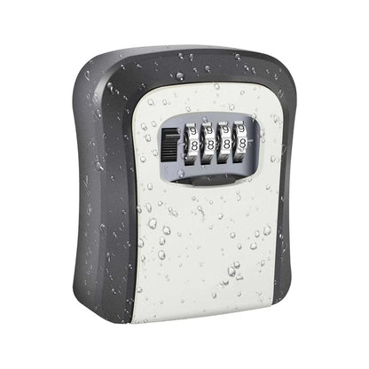 4-Digit Key Safe Lock Box Wall Mount Security Storage Case