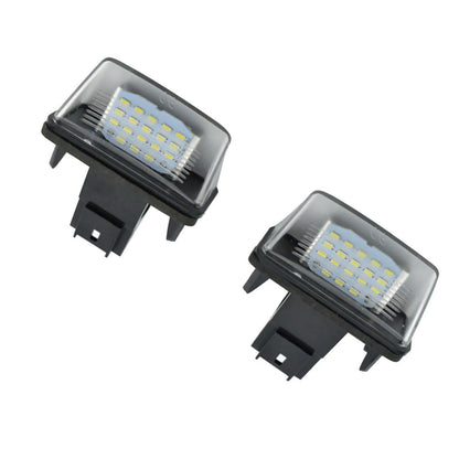 1 Pair Error Free LED License Plate Lights for Peugeot 206 207 307 308 (2000–2015)