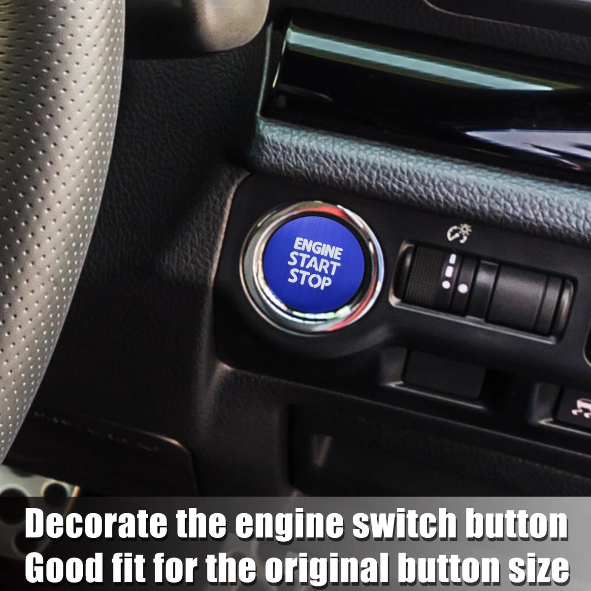 Auto Start Stop Button Cover Replacement for Toyota Crown GRS21 (2012–2018)