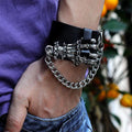 Skull Ghost Hand Link Chain Bracelet for Men Boys - Gothic Style