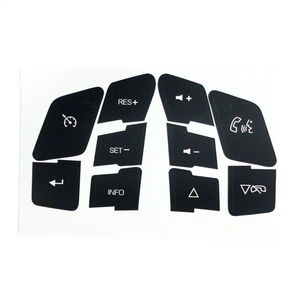 Steering Wheel Button Repair Decals for Corvette C6, Malibu, Pontiac G6 (2005–2013)