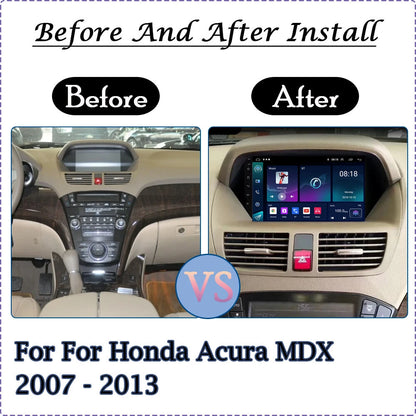 9'' Stereo Radio Head Unit for Honda Acura MDX (2007–2013) Carplay, GPS