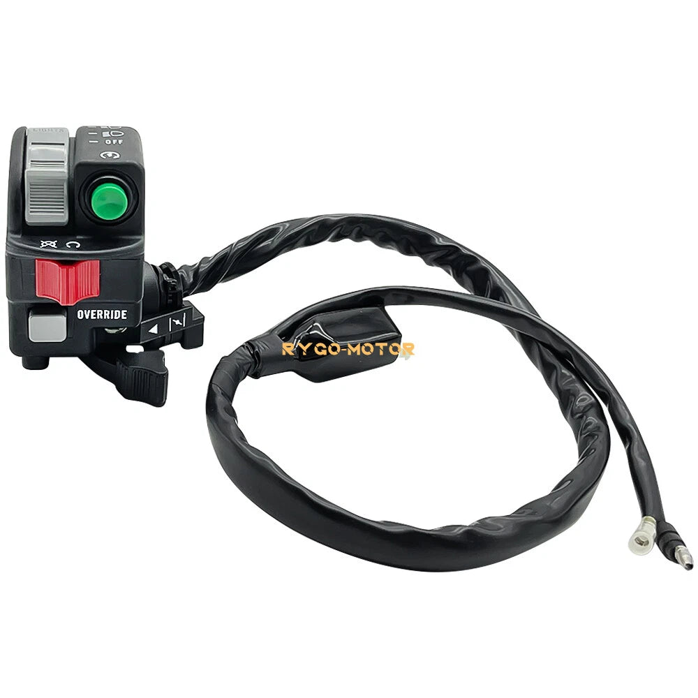 Left Handlebar Switch Start Stop Headlight Override for Kawasaki KFX700 (2004–2009)