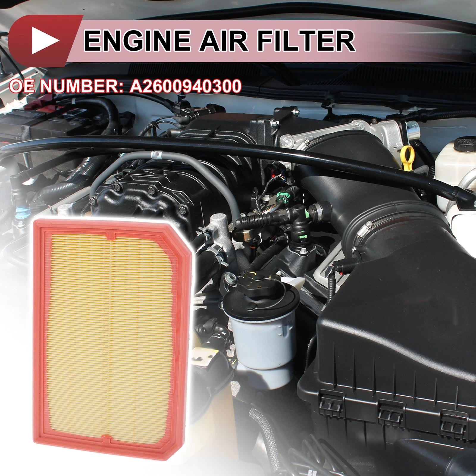 Engine Air Filter Replacement for Mercedes-Benz GLA250 2.0L (2021–2025)