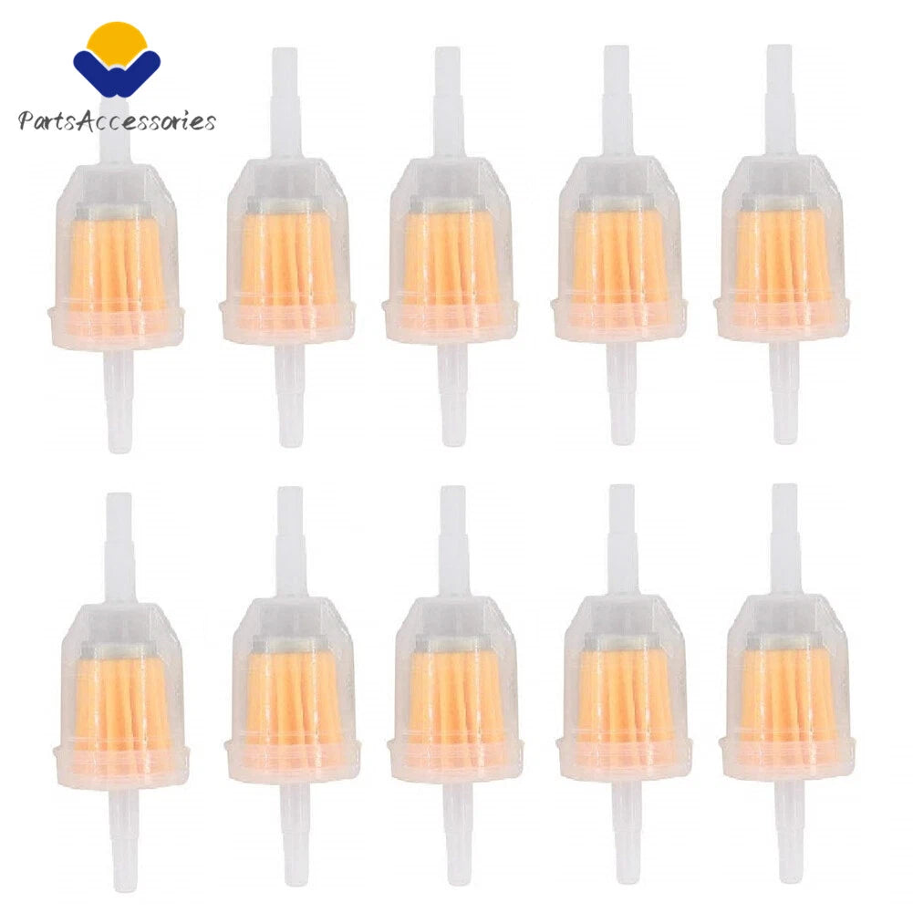 40-Pack Inline Gas Oil Fuel Filter for Small Engine (1/4", 5/16")