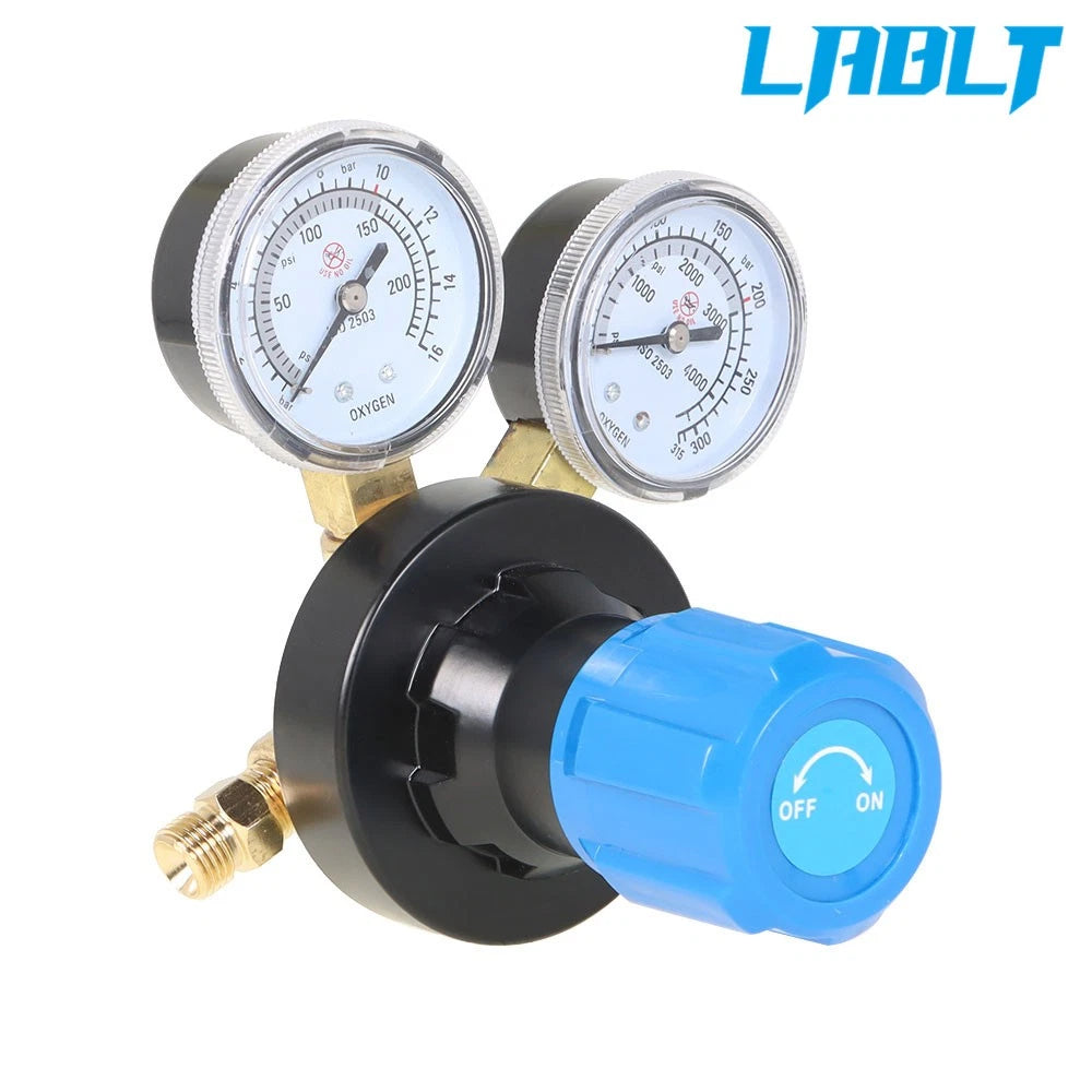Dual Welding Gas Gauges for Acetylene (CGA-510) & Oxygen (CGA-540)