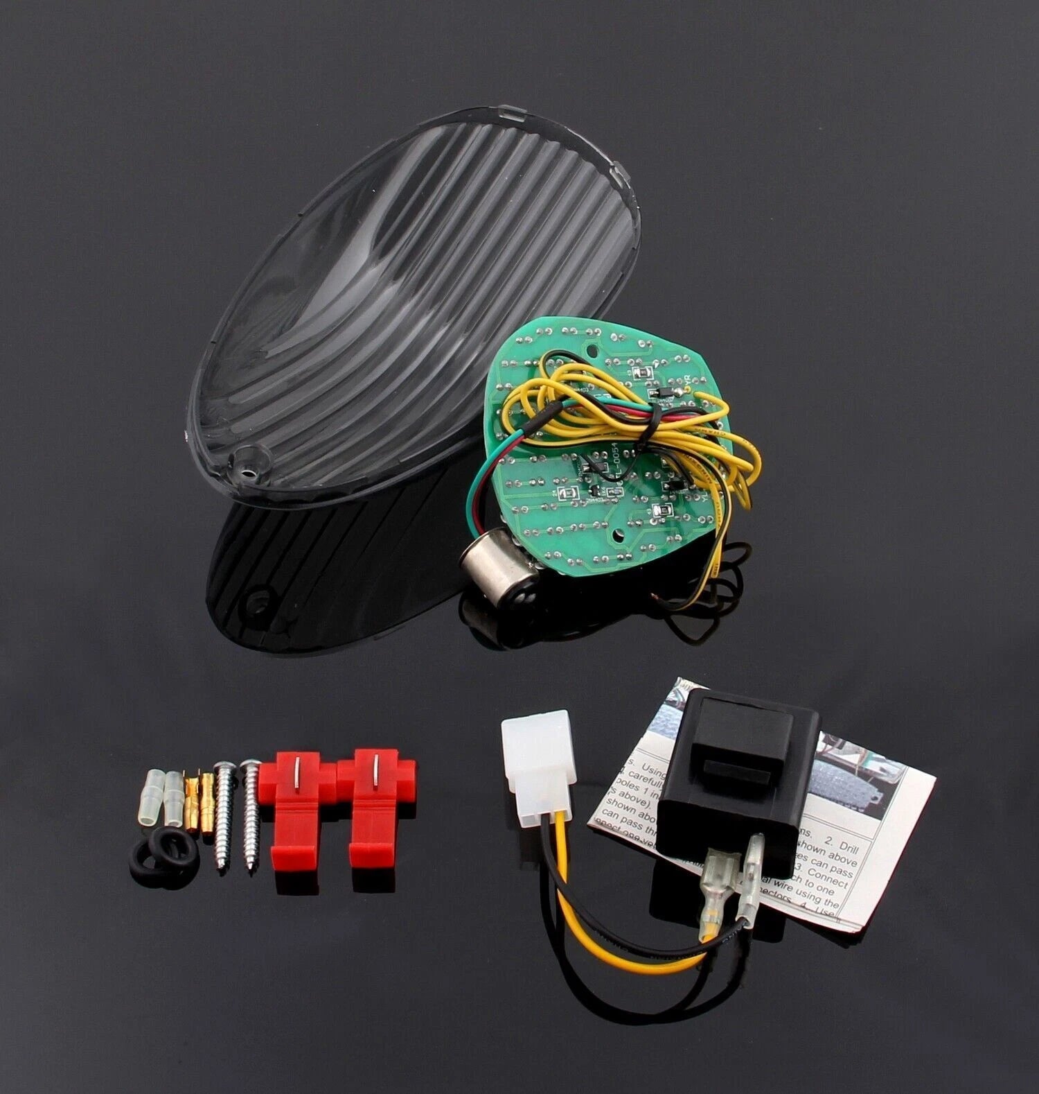 Taillight with Integrated Turn Signals for Kawasaki Mean Streak 1500 1600
