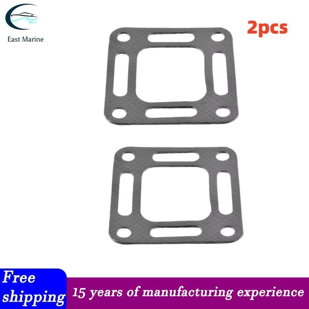 2-Pack Manifold Riser Elbow Gaskets for Mercruiser 4.3 5.0 5.7 454 502