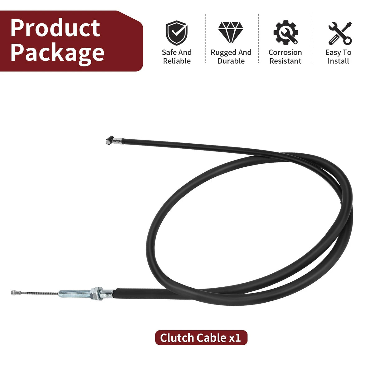 Clutch Cable for Honda VTX1300C (2004–2009) 22870-MEM-670