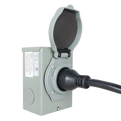 30A 25FT Generator Cord 14-30P/L14-30R for Power Inlet Box (Waterproof)