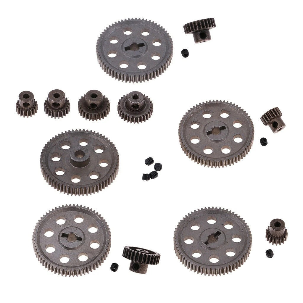 Steel Spur Differential Gear Motor Pinion Cogs for HSP 1/10 RC Car (17-64T)