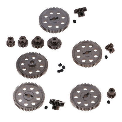Steel Spur Differential Gear Motor Pinion Cogs for HSP 1/10 RC Car (17-64T)