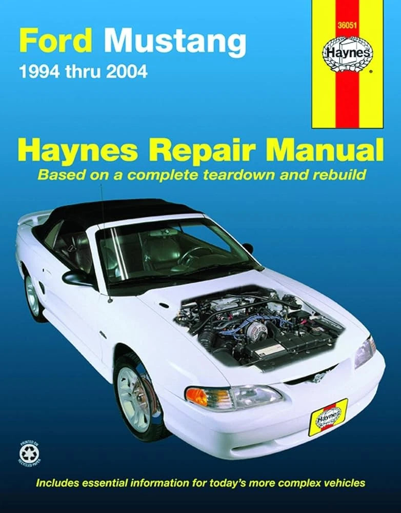 Haynes Manual for Ford Mustang (1994–2004) V6 & V8 Repair Guide