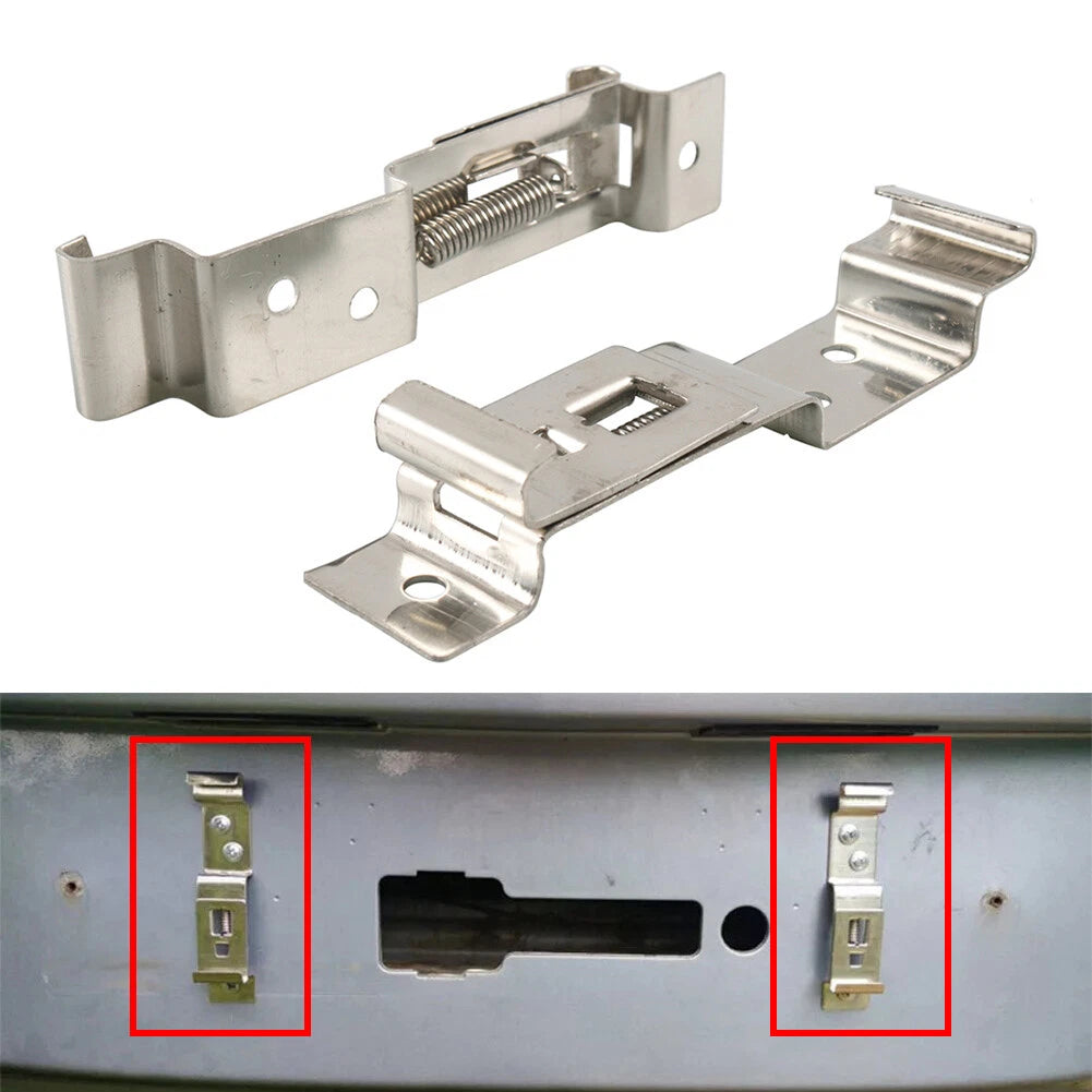 License Plate Frame Holder Clips for Car Trailer (Universal Fit)