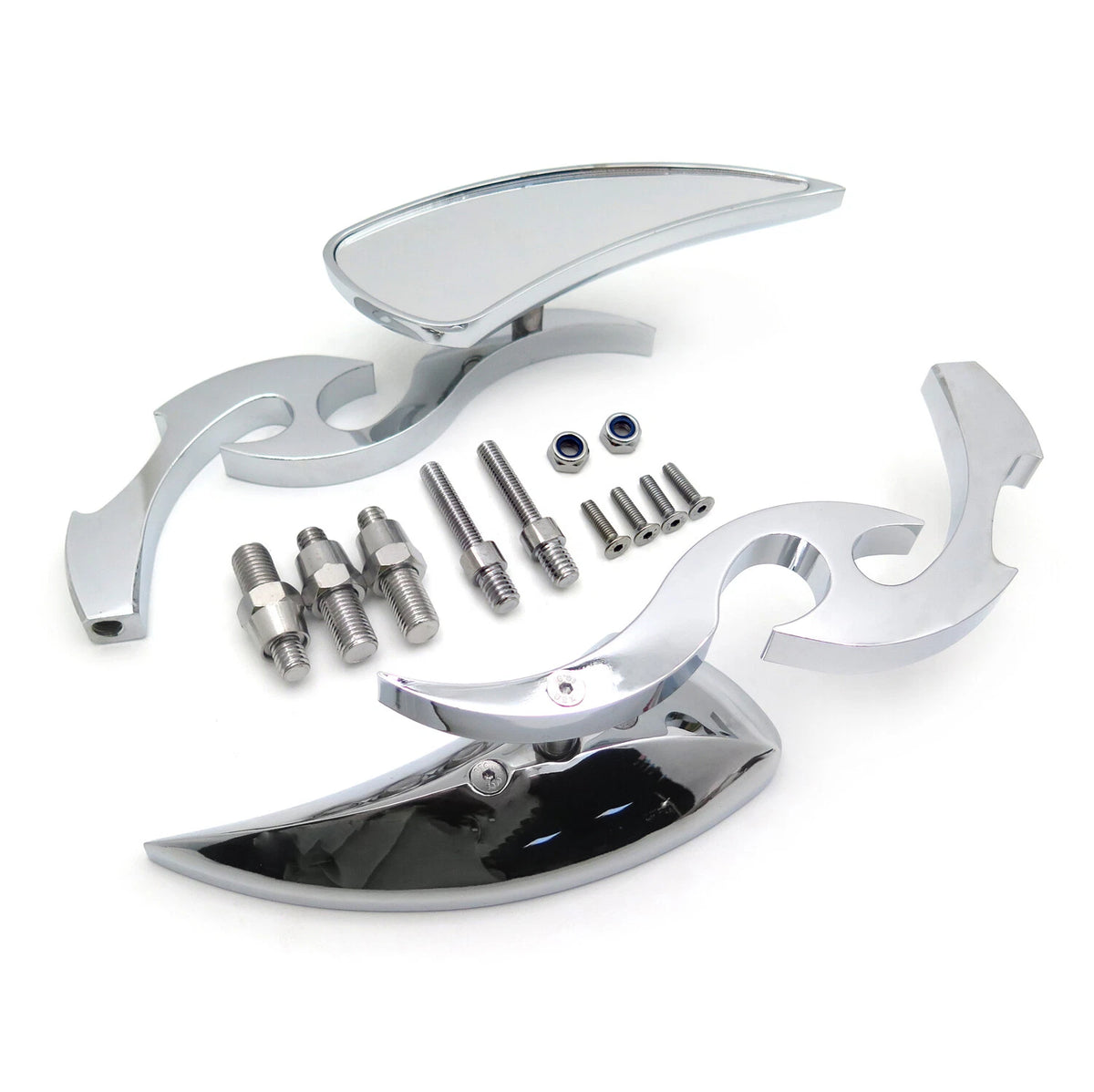 Chrome Running Blade Mirror for Suzuki GSX-R600 750 1000 1100 Hayabusa