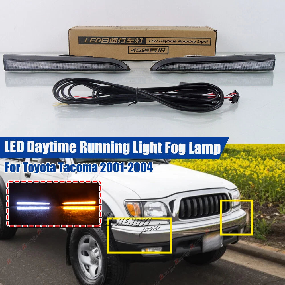 LED Daytime Running Light Fog Lamp Turn Signal for Toyota Tacoma (2001–2004)