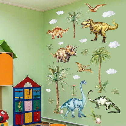 Removable Dinosaur and Cloud Wall Decals for Bedroom (No Year Range)