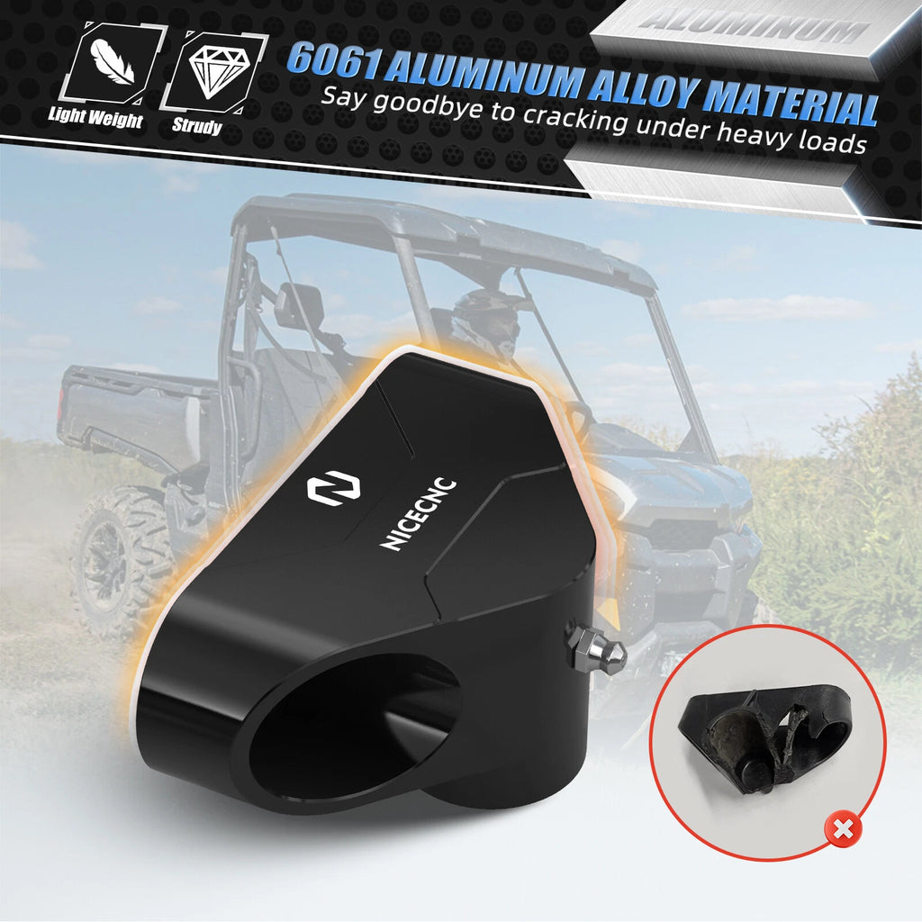 Aluminum Dump Bed Hinge Support Pivot for Can-Am Defender HD8/HD9 (2017–2023)