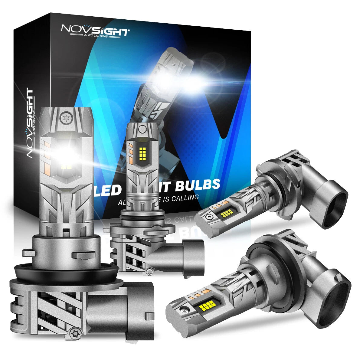 H11 + 9005 LED Headlight Kit for Hi Lo Beam (20000LM, 6500K)