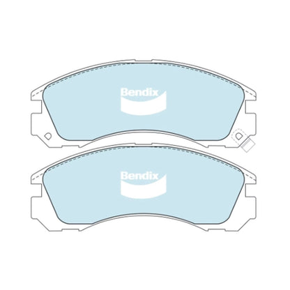 Set of 4 Bendix HD Front Disc Brake Pads for Mitsubishi Galant (1990–1992)