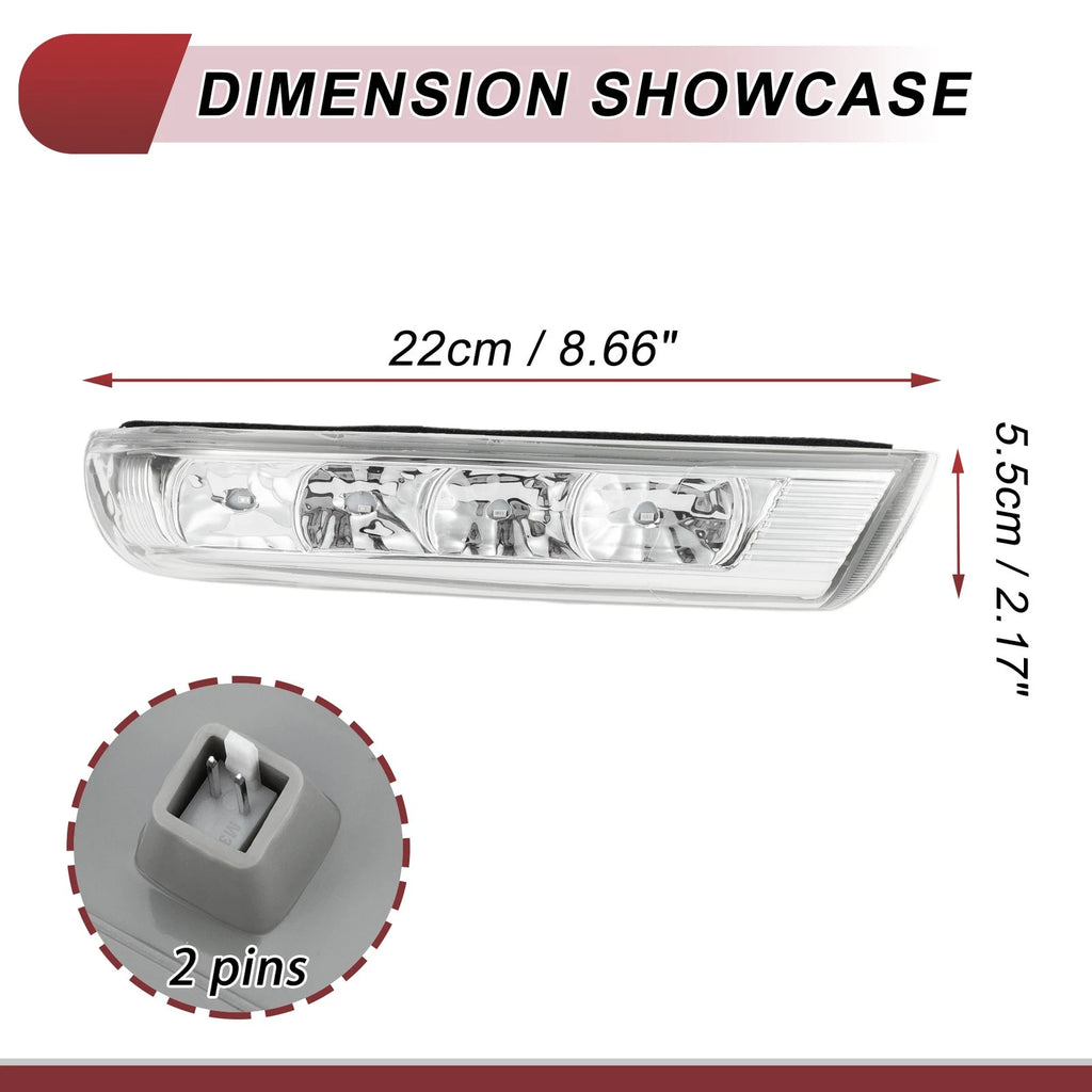 Mirror Turn Signal Light Replacement for Hyundai Santa Fe (2013–2018) Right