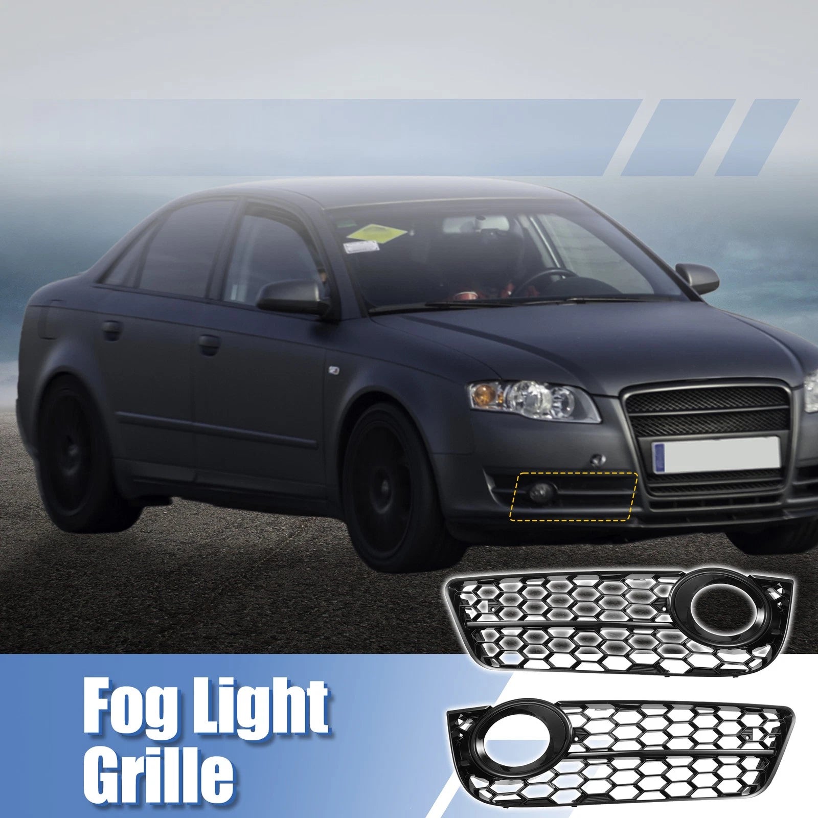 Fog Light Grille Cover Front Right for Audi A5 (2008–2021 2-Door)