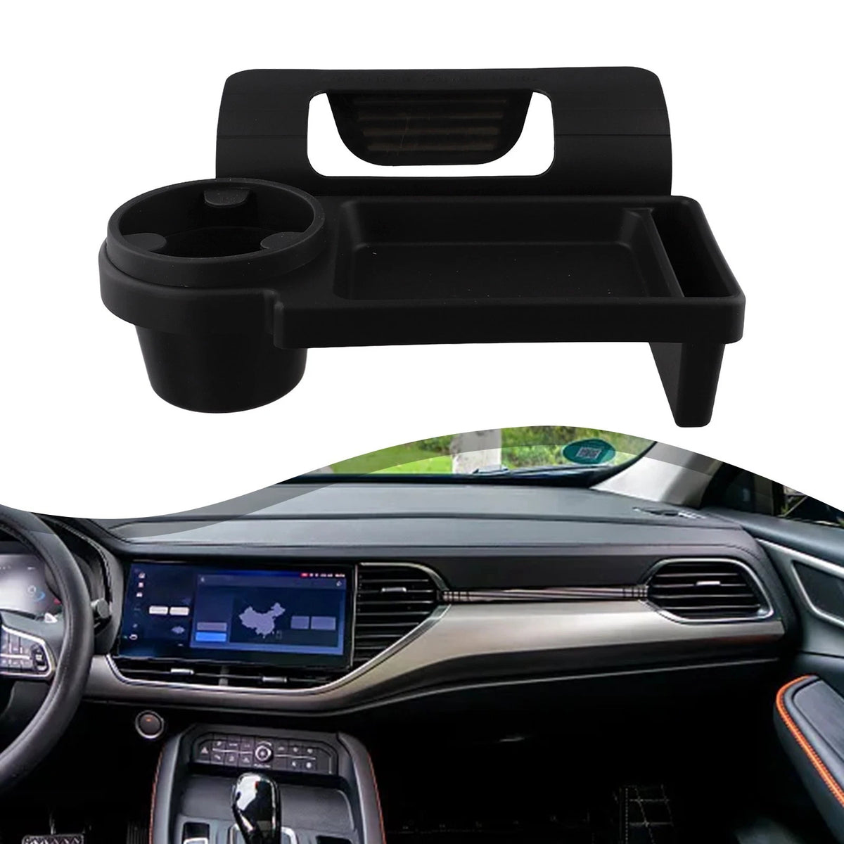 Functional Door Side Storage Tray for Cars Keeps Essentials Within Reach