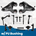 12X Front Upper Control Arms & Pitman Idler Arm Poly Bushing for GMC Jimmy (1998–2002)