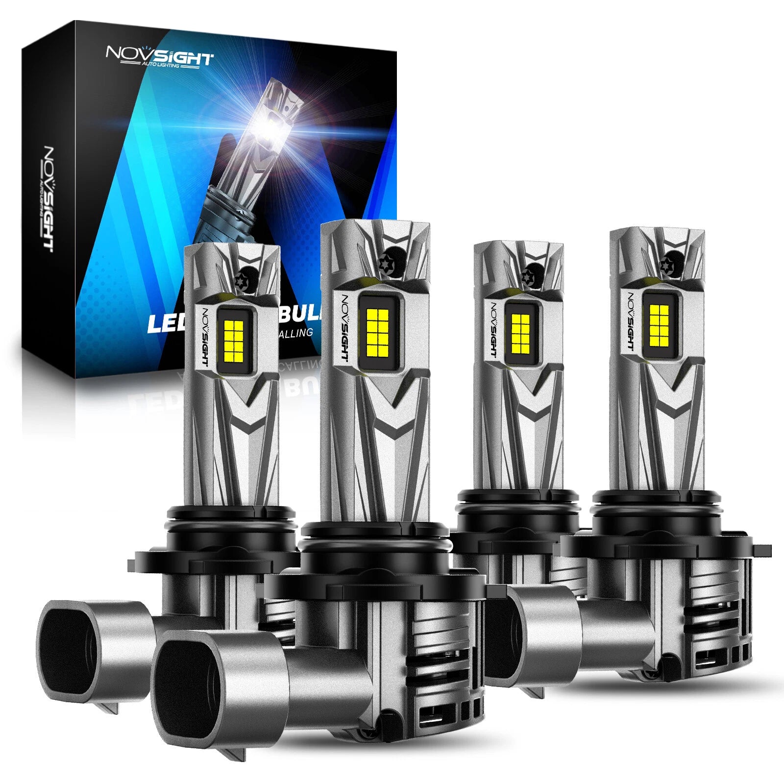 2X LED Headlight Bulb Conversion Kit for NOVSIGHT 9005 9006 (High/Low Beam)