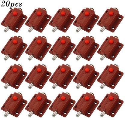 20X Bolt Latch Lock for Cabinet Cupboard Sliding Door