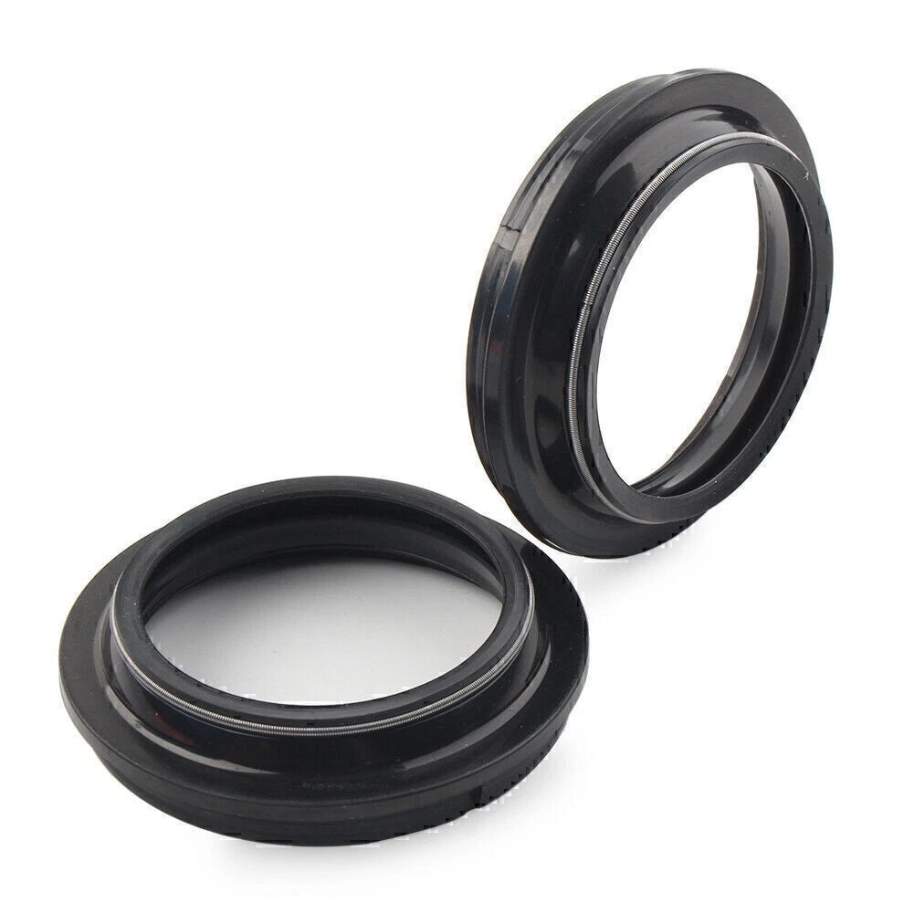 2X Front Fork Damper Shock Absorber Dust Seal for Motorcycle (43X53-11 MM)