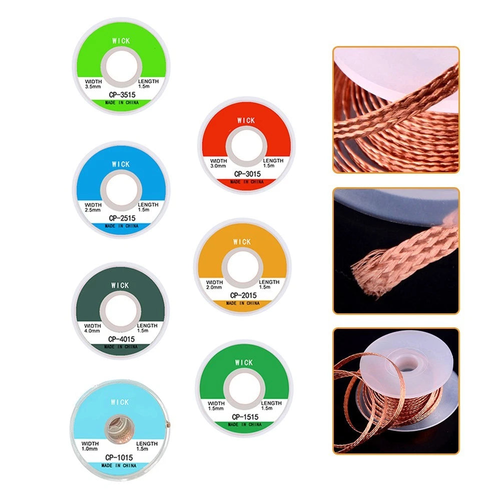Copper Wire Soldering Braid for PCB Relay & Component Removal