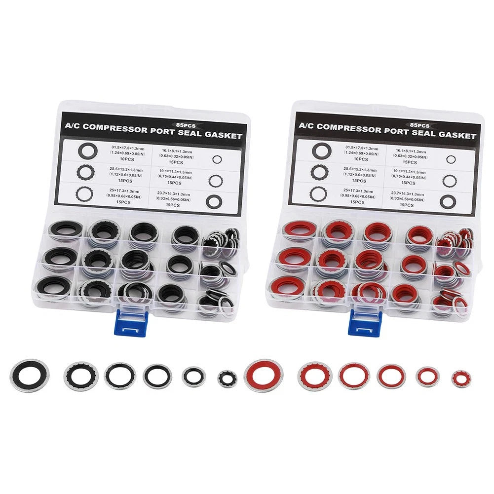 85PCS Air Con Compressor Gasket Washers for Vehicles (2000–2015)