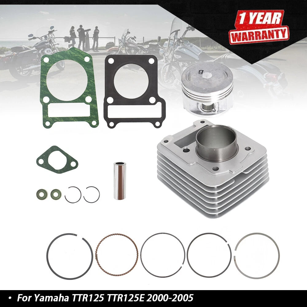 Set of 4 Cylinder Piston Rings Top End Kit for Yamaha TTR125 (2000–2005)
