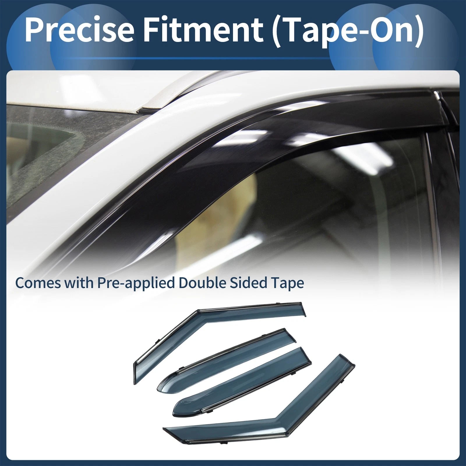 Window Deflectors Side Window Vent Visors for Chevrolet Trailblazer (2021–2024)
