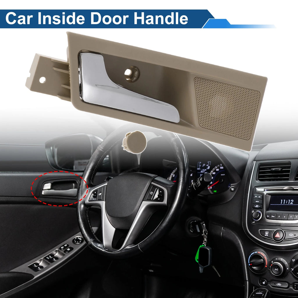 Rear Left Passenger Side Interior Door Handle for Roewe 350 (2012–2015) Beige Chrome