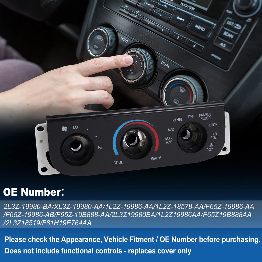 A/C Climate Heater Control Panel Plate for Ford F-150 (1997–2003)